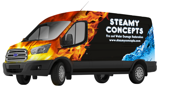 Water Damage and Mold Remediation Removal Van in Queen Creek